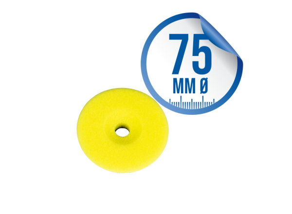 Günstig Liquid Elements Centriforce V2 Polierschwamm 75mm gelb - Medium Cut bestellen und sparen im Autopflege Onlineshop