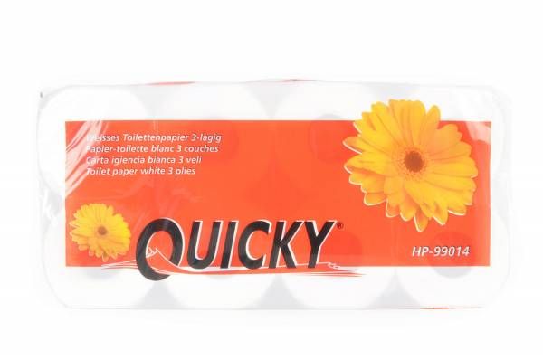 Quicky Toilettenpapier, 3-lagig mit Blumenprägung jetzt online kaufen im Autopflege Onlineshop.