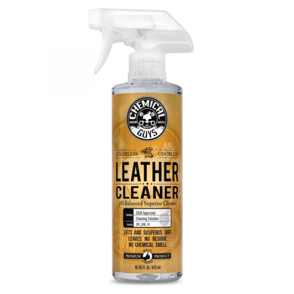 Chemical Guys Leather Cleaner Lederreiniger ohne Duft- & Farbstoffe 473ml kaufen im Autopflege Onlineshop