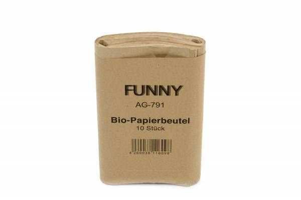 Funny Bio-Papierbeutel 10 l unbedruckt jetzt online kaufen im Autopflege Onlineshop.