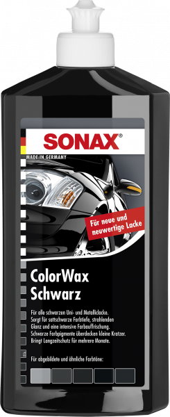  SONAX ColorWax schwarz 500ml günstig in Deinem Autopflege Onlineshop kaufen 