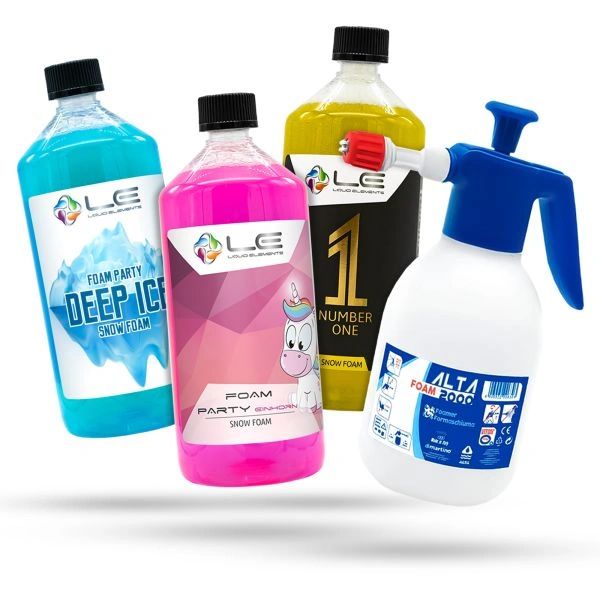 Liquid Elements Foam Party 3er Set + ALTA Foamer jetzt kaufen in Deinem Autopflege Onlineshop