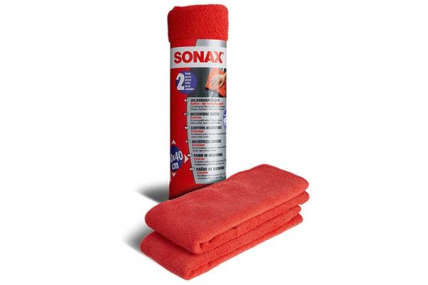 SONAX MicrofaserTuch Außen der Lackpflegeprofi 2 Stk. absofort günstig im Autopflege Shop erhältlich