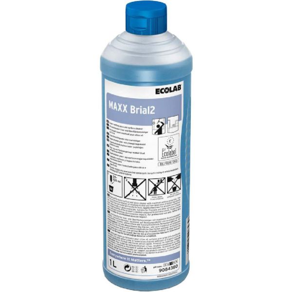 Ecolab Maxx Brial2 Oberflächenreiniger Glasreiniger Alkoholreiniger 1l