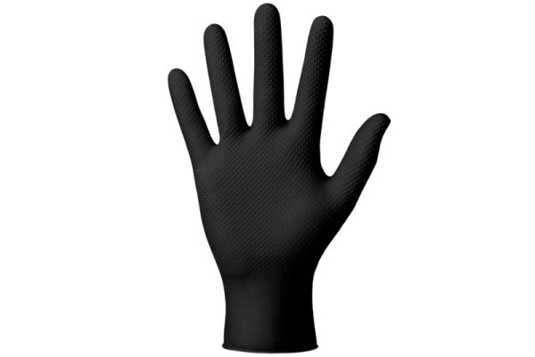Thor Power Grip, Nitril-Handschuhe mit Diamond Grip, Schwarz, 50 Stück jetzt günstig kaufen im Autopflege Onlineshop
