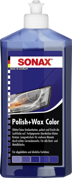  SONAX Polish+Wax Color blau 500ml günstig in Deinem Autopflege Onlineshop kaufen