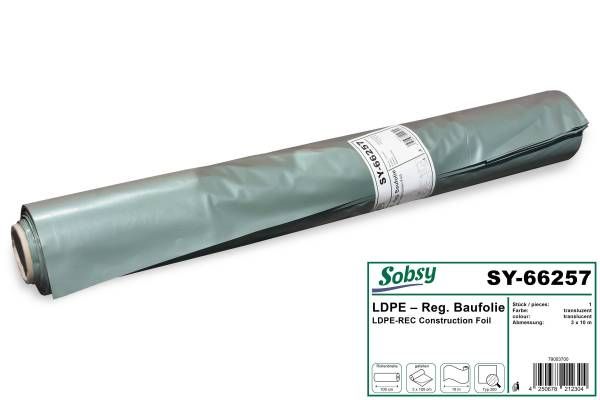 Baufolie, 3 x 10 m, Typ 300, LDPE-Reg., transluzent, Rollenware jetzt online kaufen im Autopflege Onlineshop.