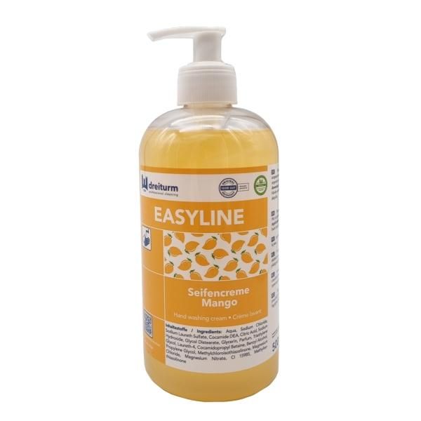 Dreiturm EASYLINE Seifencreme Mango Handwaschcreme zur schonenden Händereinigung, 500 ml