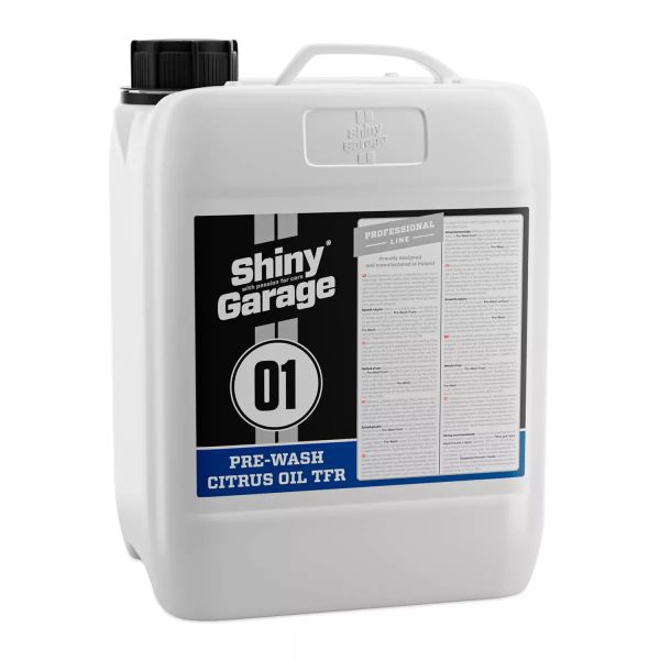 Shiny Garage Pre-Wash Citrus Oil TFR Hochleistungs-Vorreiniger 5L jetzt online kaufen im Autopflege Onlineshop.