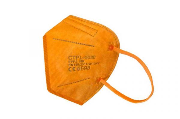 CTPL-0020 FFP2 NR Maske CE 0598 -orange - einzeln verpackt - günstig kaufen