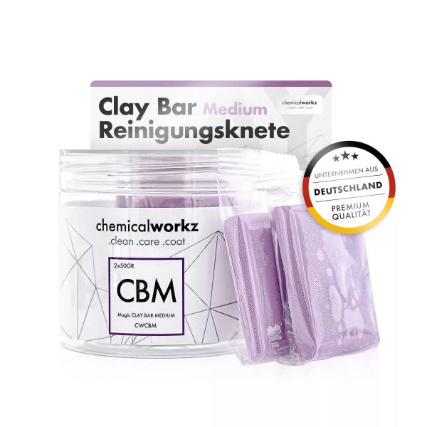 ChemicalWorkz Magic Clay Bar 2×50g medium jetzt kaufen im Autopflege Onlineshop und sparen