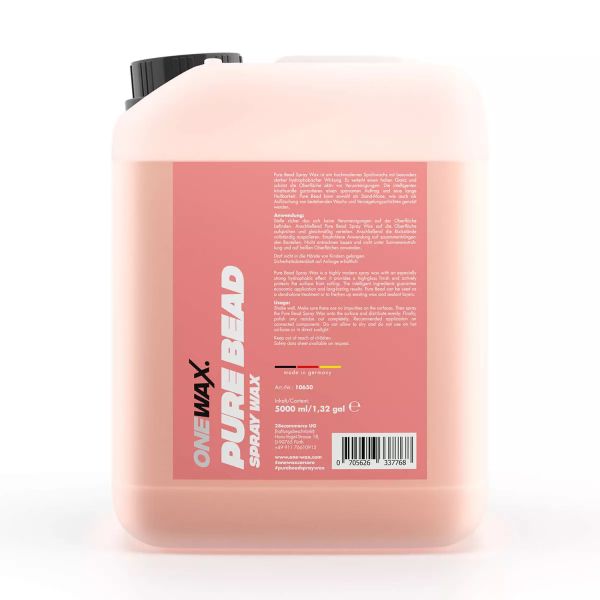 OneWax PURE BEAD SPRAY WAX 5L jetzt online kaufen im Autopflege Onlineshop.