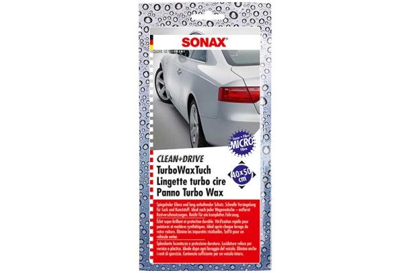 SONAX CleanDrive TurboWaxTuch 40x50 Thekendisplay 1 Stk. jetzt günstig im Autopflege Onlineshop bestellen